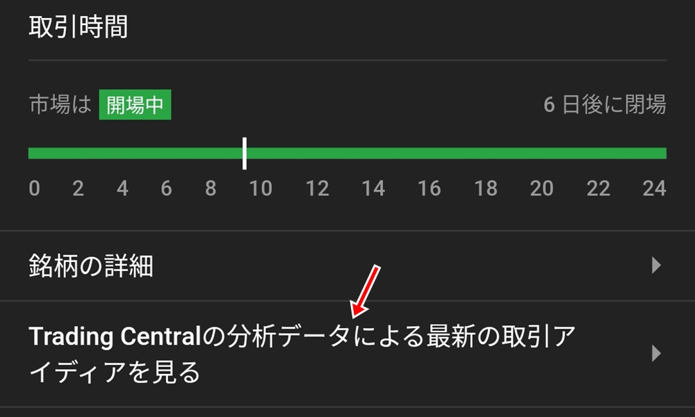 xmアプリでTradingCentralを確認その3