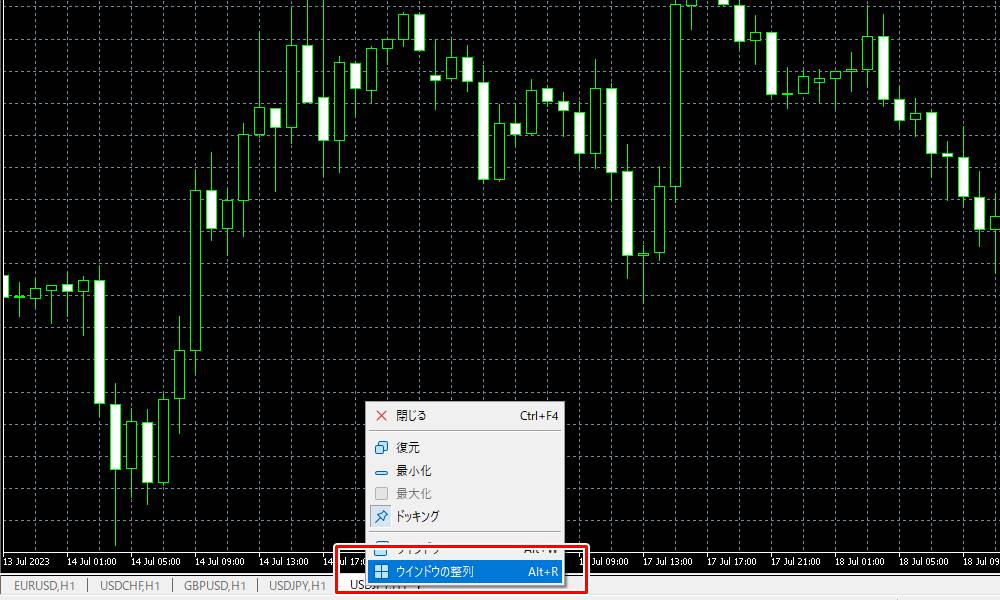 mt5でチャートを表示その2