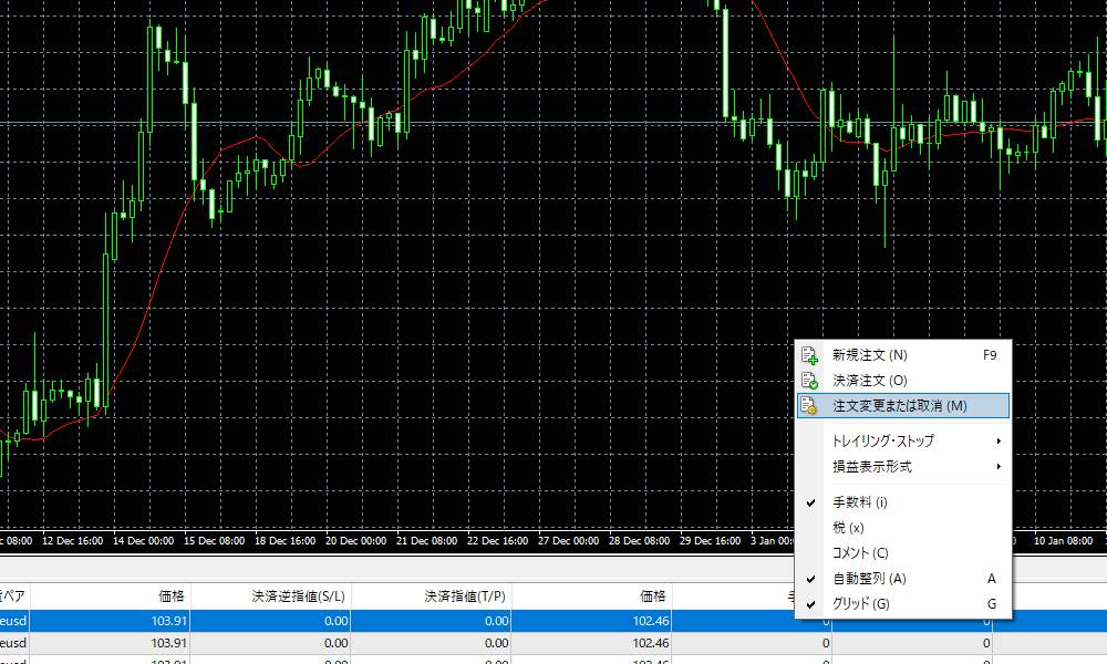 xmのMT4で一括決済その2