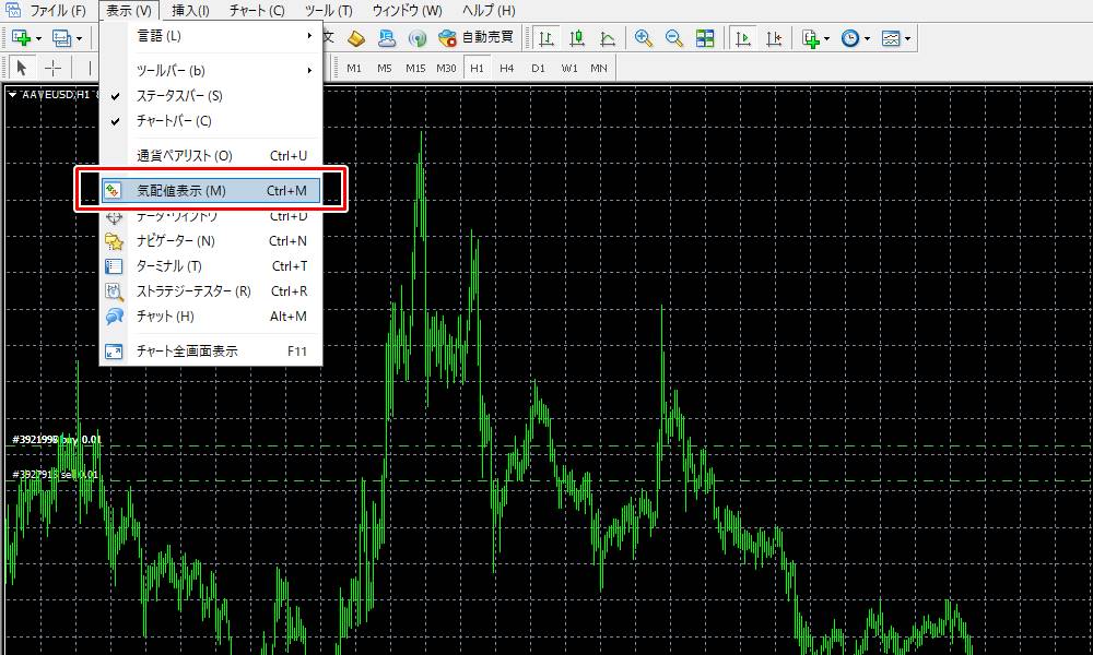 PCでXMの仮想通貨CFDを表示する手順その1