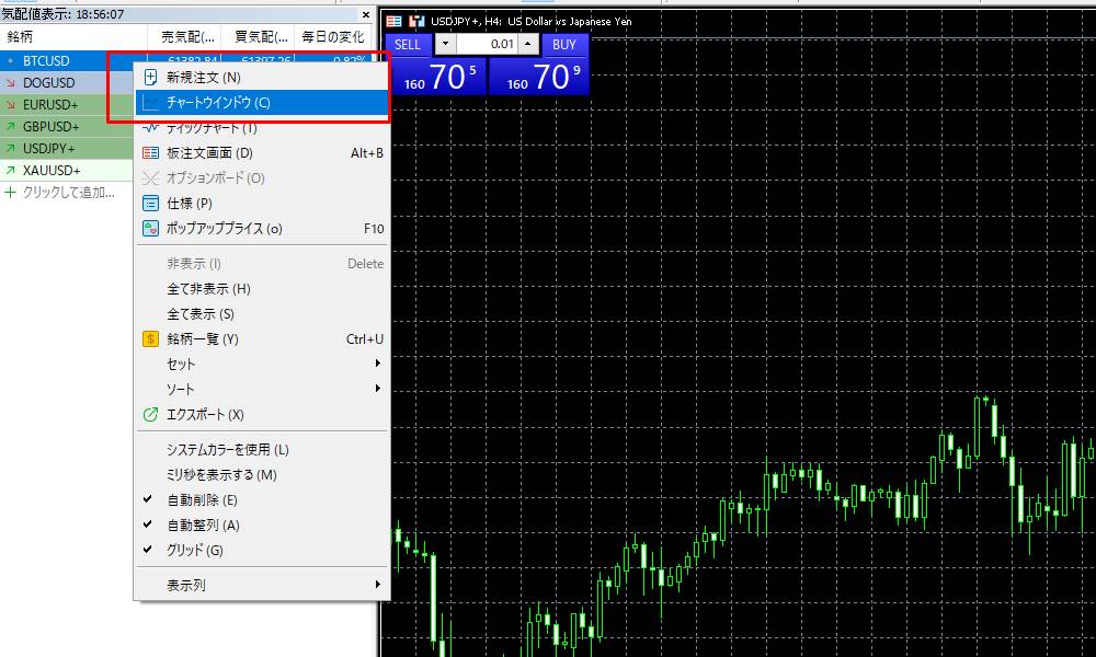 仮想通貨CFDの取引開始