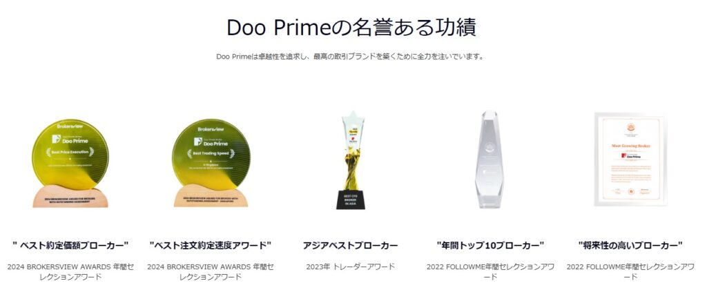 Doo Primeの功績