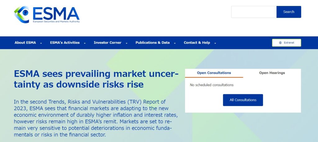 欧州証券市場監督機構（ESMA）