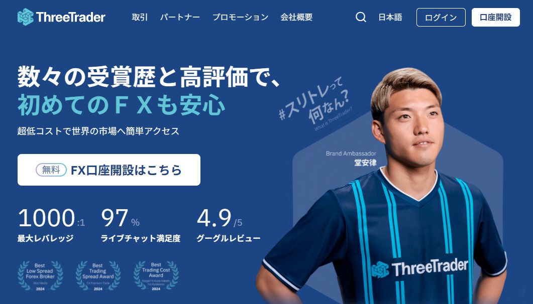海外FXのおすすめ業者:ThreeTrader